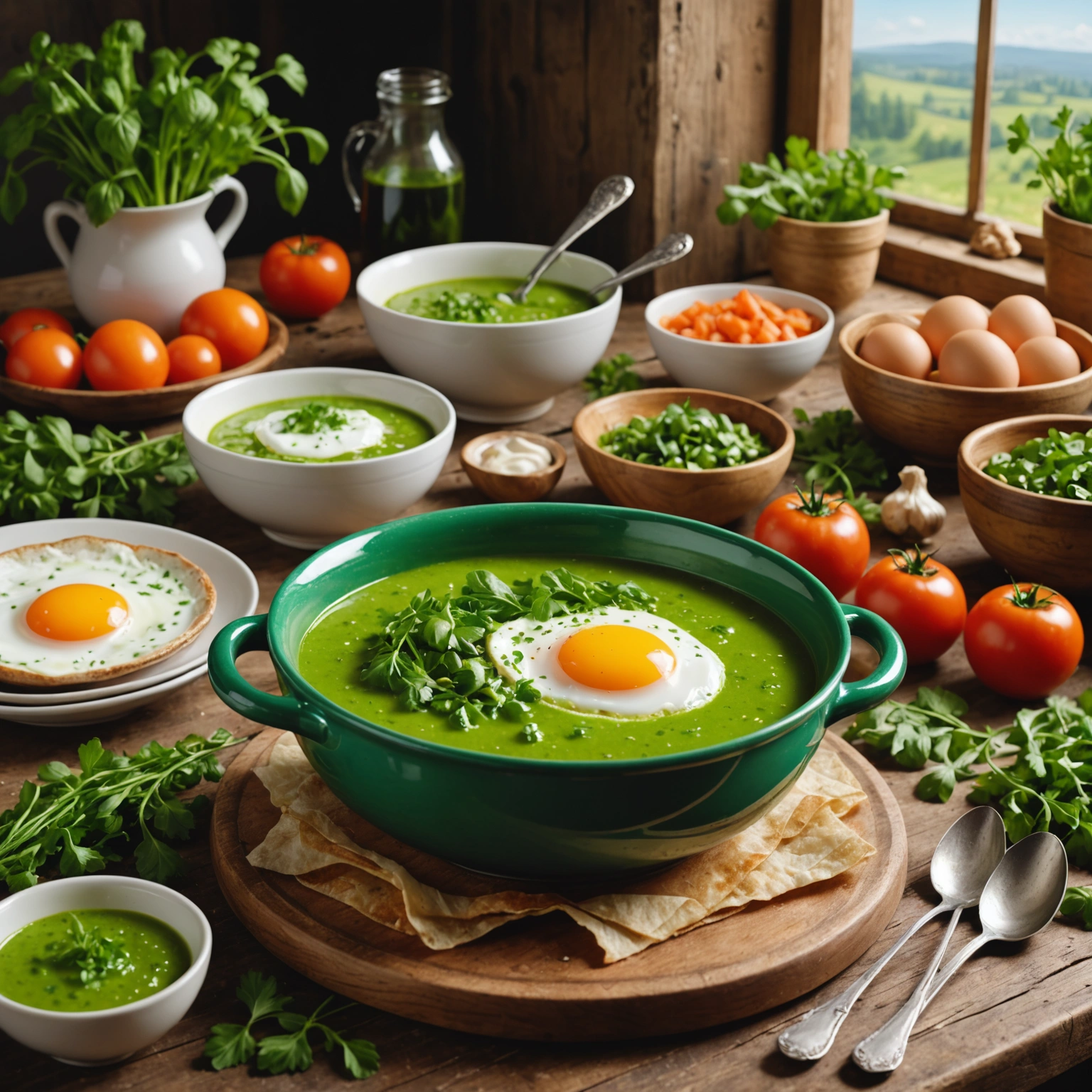 Зеленый борщ с яйцом: удивительное блюдо для тех, кто ценит здоровье и традиции