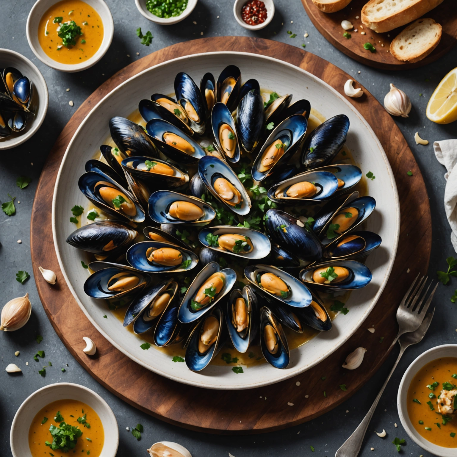 Мидии в чесночном соусе: кулинарное наслаждение для истинных гурманов