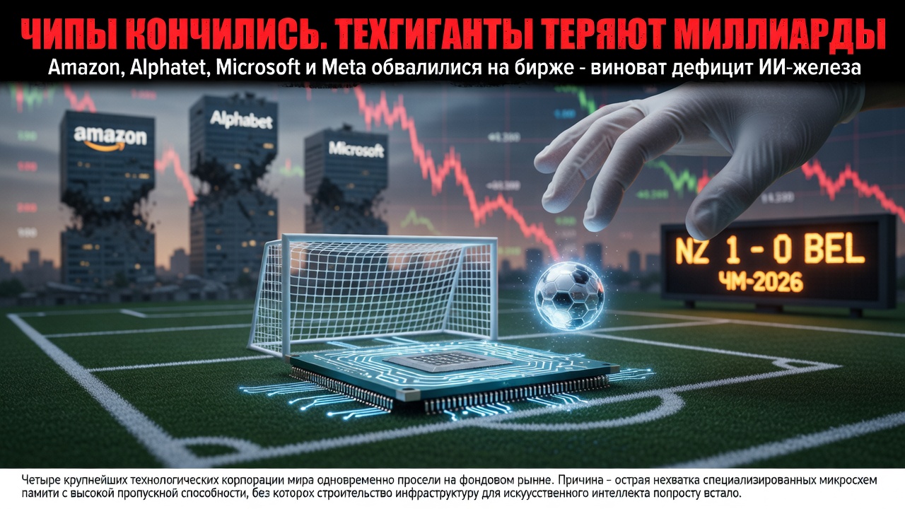 Чипы кончились. Техгиганты теряют миллиарды