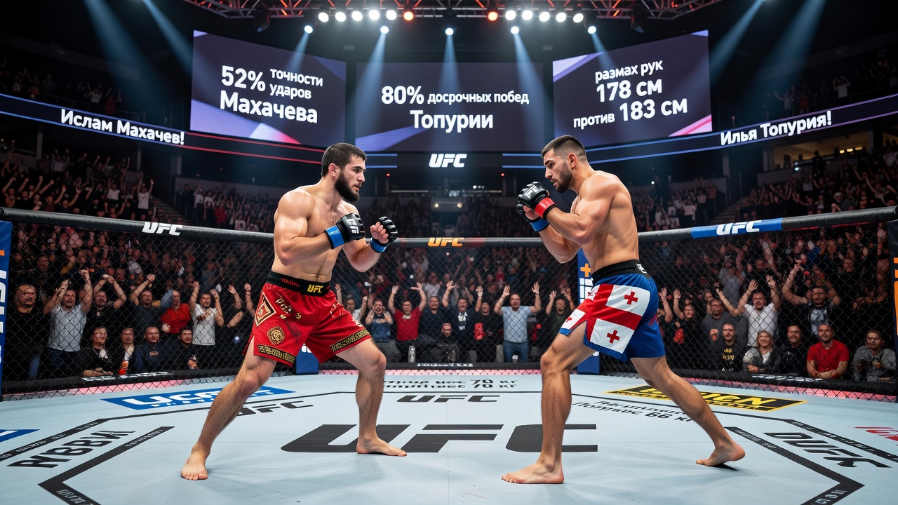 Ислам Махачев или Илья Топурия: сравнение чемпионов UFC и кто сильнее в 2026 году